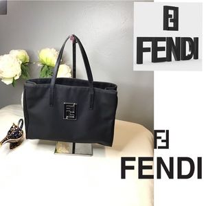 🛍Authentic Fendi Small Black Nylon Tote